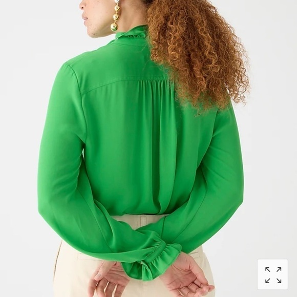 J Crew Drapey cottage top BP573 - Picture 3 of 4